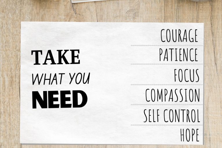 Take what you need chart